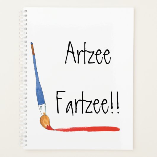 Fun Super Niedlich Artzee Fartzee Artists Planer (Vorderseite)