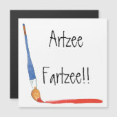 Fun Super Niedlich Artzee Fartzee-Kartenmagnet Magnetkarte (Vorne/Hinten)
