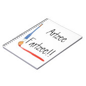 Fun Super Niedlich Artzee Fartzee Spiral Notizblock (Linke Seite)