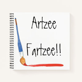 Fun Super Niedlich Artzee Fartzee Spiral Sketch Notizblock