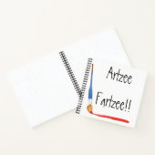Fun Super Niedlich Artzee Fartzee Spiral Sketch Notizblock (Innenseite)