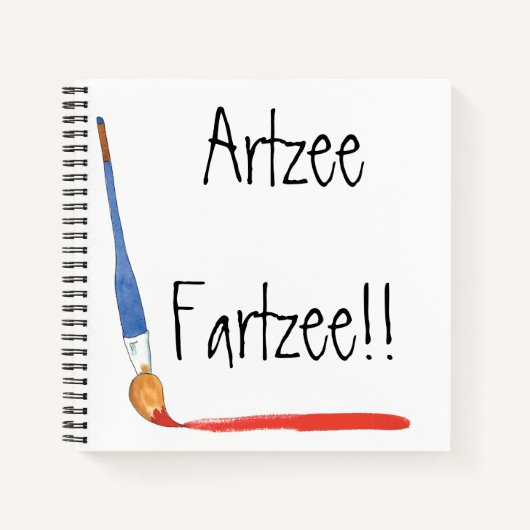 Fun Super Niedlich Artzee Fartzee Spiral Sketch Notizblock (Vorderseite)
