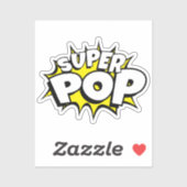 Fun SUPER POP! Comic Buch Pop Kunst Aufkleber (Blatt)