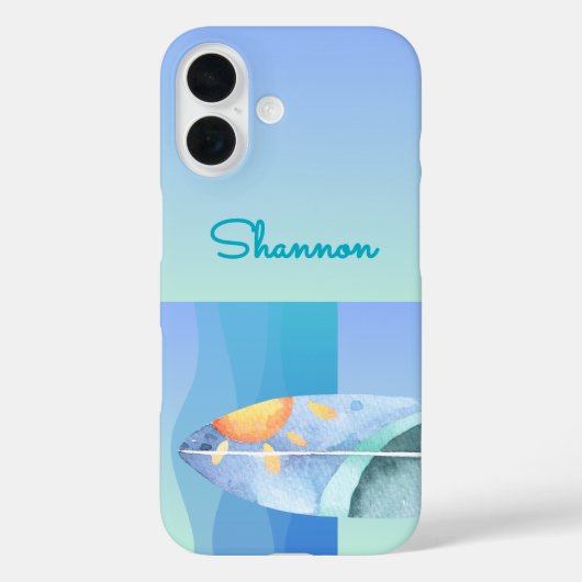 Fun Surfer Girl iPhone Case (Rückseite)