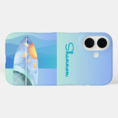 Fun Surfer Girl iPhone Case (Rückseite (Horizontal))
