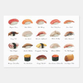 Fun Sushi Chart Trio Geschenkpapier Set (Vorderseite)