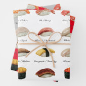 Fun Sushi Chart Trio Geschenkpapier Set (Beispiel)