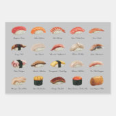 Fun Sushi Chart Trio Geschenkpapier Set (Vorderseite 3)