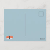 Fun Sushi Geburtstagsparty Einladung Postkarte (Rückseite)