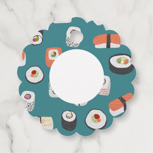 Fun Sushi Geschenkanhänger (Rückseite)