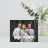 Fun Swash Modern Holiday Foto Card Postkarte (Stehend Vorderseite)