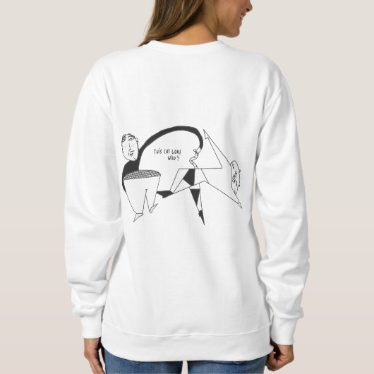 Fun Sweatshirt Cat Lifestyle (Rückseite)