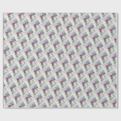 FUN SWEET SANTA CLAUS BRIEF XMAS GESCHENKPAPIER (Flach)