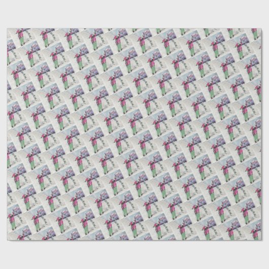 FUN SWEET SANTA CLAUS BRIEF XMAS GESCHENKPAPIER (Flach)