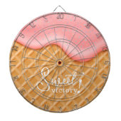 Fun Sweet Victory Ice Creme Cone Sprinkles Rosa Dartscheibe (vorne)