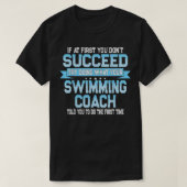 Fun Swimming Coach Meme - Funny Swimmer Sprichwort T-Shirt (Design vorne)
