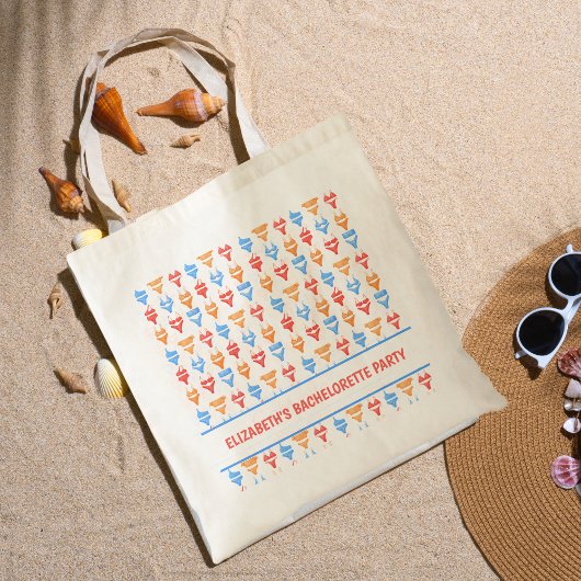 Fun Swimsuit Party Personalisiert Bachelorette Tragetasche