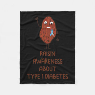 Fun T1d Typ 1 Diabetes-Sensibilisierungskampagne Fleecedecke