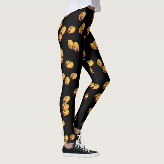 Fun Taco Lover Sommer Mexiko Leggings (Rechts)