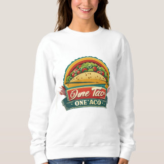 Fun Taco Sweatshirt für Lebensmittelliebhaber