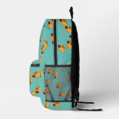 Fun Tacos mexikanisches Essmuster Bedruckter Rucksack (Rechts)