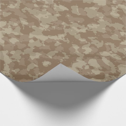 Fun Tan Camouflage Geschenkpapier (Ecke)