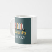 FUN! Tasse - Bibliothek - Personalisiert - Name hi (Vorderseite Links)
