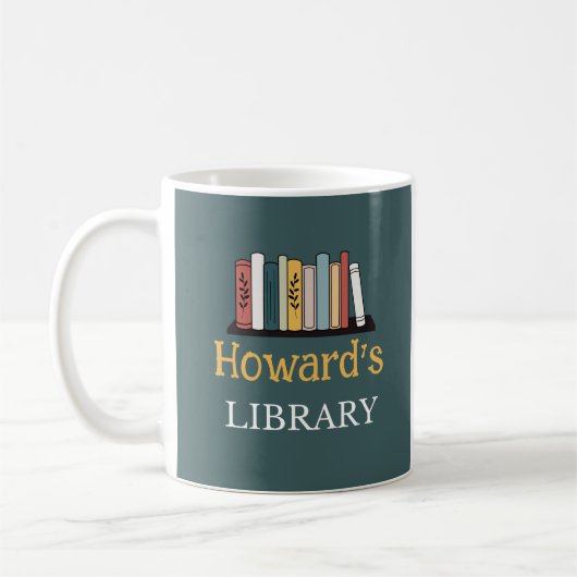 FUN! Tasse - Bibliothek - Personalisiert - Name hi (Links)