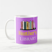 FUN! Tasse - Bibliothek - Personalisiert - Name hi (Links)