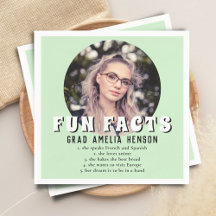 Fun Tatsache Mint Green Graduate Foto Abschluss