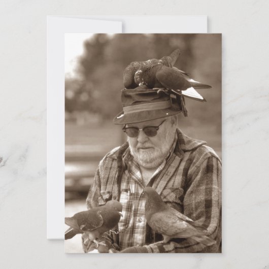 Fun Tauben Vögel Mann Ich habe Ankündigungen versc (Vorderseite)