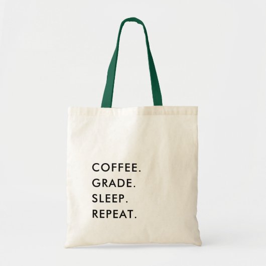 Fun Teacher Grading Minimalistisch Moderne Typogra Tragetasche (Vorne)