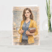 Fun Teacher Prayer Inspired by Ezekiel 25:17 Karte (Vorderseite)