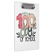 Fun Teacher & Student 100th Day School Accessory Klemmbrett (Rechts)
