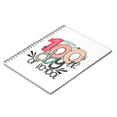 Fun Teacher & Student 100th Day School Journal Notizblock (Linke Seite)