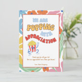 Fun Teacher Volunteer Colleague Danke Karte (Stehend Vorderseite)