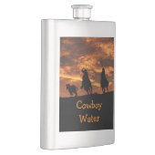 Fun Team Roping "Cowboy Water" klassische Flasche! Flachmann (Rechts)