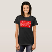 "Fun Tech Warning Sign Meeting" könnte eine E-Mail T-Shirt (Vorne ganz)