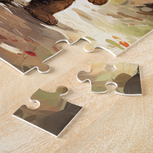 Fun Teddy Bär Themed Children's Puzzle (Seite)