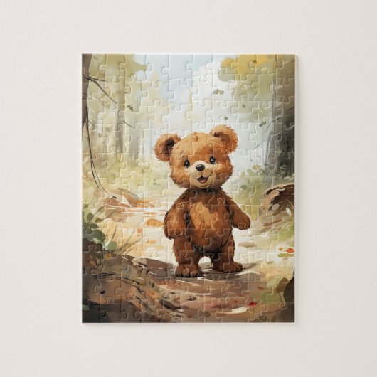 Fun Teddy Bär Themed Children's Puzzle (Vertikal)