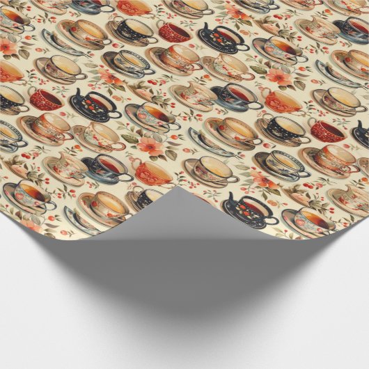 Fun Tee Party gefliester Packpapier (Ecke)