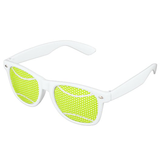 Fun Tennis Player Party Shades Sonnenbrille (Schrägansicht)