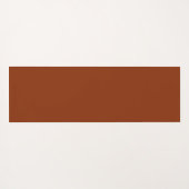 Fun Terracotta Rust Script Yoga Jetzt Pizza später Yogamatte (Rückseite (Horizontal))