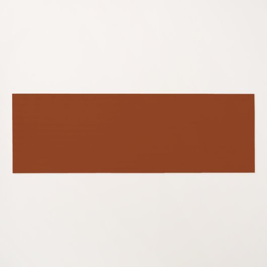 Fun Terracotta Rust Script Yoga Jetzt Pizza später Yogamatte (Rückseite (Horizontal))