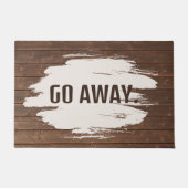 Fun Text auf dem Hintergrund von Eichenholz Fußmatte (Vorderseite)