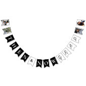 Fun Then & Now Grad Foto Collage Graduation Party Wimpelkette (Alle)