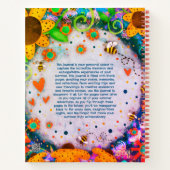 Fun Things Summer Custom Floral Hummel Journal Notizblock (Rückseite)