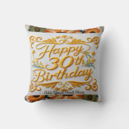 Fun Throw Kissen für einen 30. Geburtstag