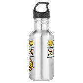 Fun Tic Tac Toe design Edelstahlflasche (Vorderseite)