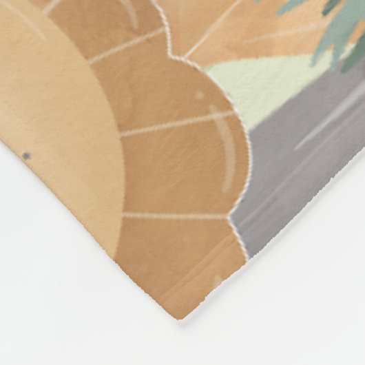 Fun Tic Tac Toe Game Gingham Name Boho Lion Fleecedecke (Ecke)